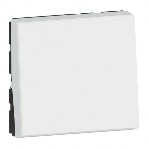 PRZYCISK JEDNOBIEGUNOWY - 2 MODUŁY BIAŁY ANTYBAKTERYJNY 6X-250V~ MOSAIC - 078715L - LEGRAND