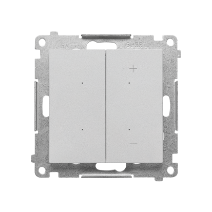 Ściemniacz do LED ściemnialnych, klawiszowy (moduł); Aluminium mat Simon 55 - TESL1.01/143 - KONTAKT SIMON