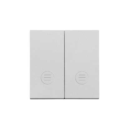 Klawisz podwójny z oczkami do: SW5L2M, SW6/2L2M, SW7/2L2M; Aluminium mat Simon 55 - TKW5L2/143 - KONTAKT SIMON