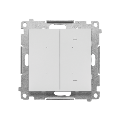 DIMMER W &ndash; Ściemniacz do pasków LED-owych, sterowany smartfonem (moduł); Jasnoszary mat Simon 55 - TESW1W.01/114 - KONTAKT SIMON