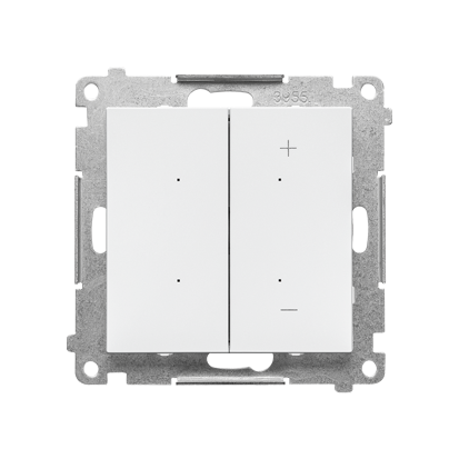 DIMMER RGB &ndash; Ściemniacz do pasków RGBW, sterowany smartfonem (moduł); Biały mat Simon 55 - TESRGB1W.01/111 - KONTAKT SIMON