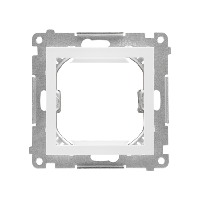 Adapter (przejściówka) na osprzęt standardu 45 &times; 45 mm; Biały mat Simon 55 - TA45.01/111 - KONTAKT SIMON