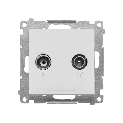Gniazdo antenowe R-TV zakończeniowe 10 dB do gniazd przelotowych (moduł). 1x Wejście: 5&divide;862 MHz; Jasnoszary mat Simon 55 - TAZ.01/114 - KONTAKT SIMON