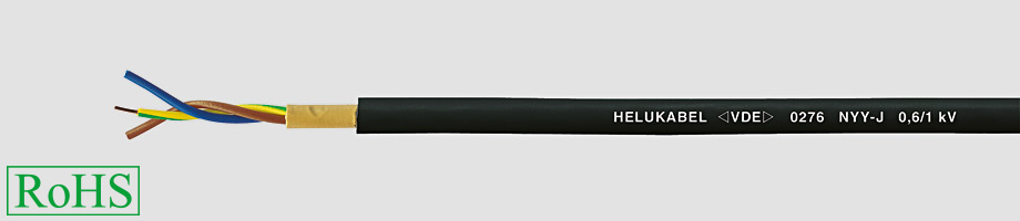 HELUKABEL NYY-J 3X1,5 QMM KABEL ENERGETYCZNY 0,6/1kV PRZEWÓD TYPU RE (1x500) - 32023 - KP HELUKABEL