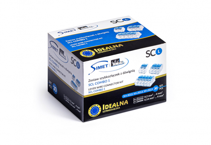 Zestaw szybkozłączek z dźwignią SCL COMBO 1: (10)SCL2, (10)SCL3, (10)SCL5 - 88000901 - SIMET