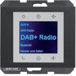 K.1 Radio Touch DAB+ antracyt mat - 29847006 - HAGER - BERKER