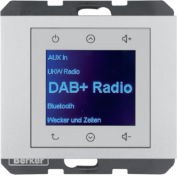 K.5 Radio Touch DAB+ aluminium - 29847003 - HAGER - BERKER