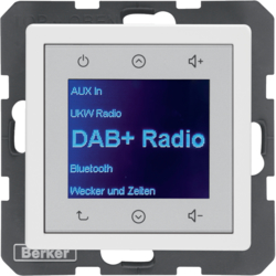 Q.x Radio Touch DAB+ biały aksamit - 29846089 - HAGER - BERKER