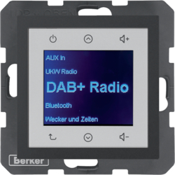 B.x Radio Touch DAB+ antracyt mat - 29841606 - HAGER - BERKER