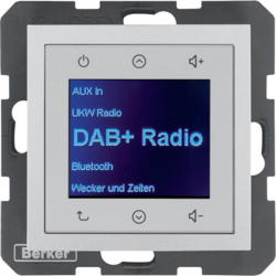 B.x Radio Touch DAB+ alu mat - 29841404 - HAGER - BERKER