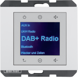 K.1 Radio Touch DAB+, Bluetooth biały połysk - 30847009 - HAGER - BERKER