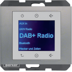 K.5 Radio Touch DAB+, Bluetooth stal szlachetna - 30847004 - HAGER - BERKER