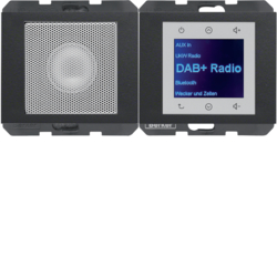 K.1 Radio Touch DAB+, Bluetooth z głośnikiem antracyt mat - 30807006 - HAGER - BERKER
