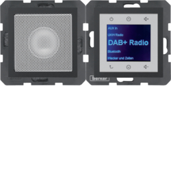 B.x Radio Touch DAB+ z głośnikiem antracyt mat - 29801606 - HAGER - BERKER