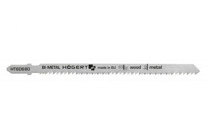 Brzeszczoty do wyrzynarki 132 mm, zakres cięcia 3-100 mm, uniwersalne zastosowanie, 2 szt. - HT6D680-2 - HOGERT