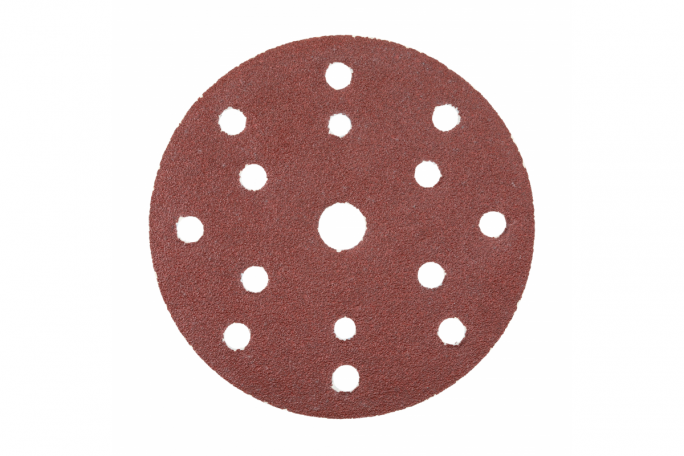 Krążek ścierny z otworami do metalu o150 mm #80 5 szt. - HT8D132 - HOGERT