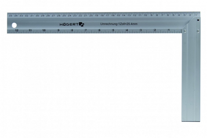 Kątownik aluminiowy 250x190 mm - HT4M202 - HOGERT