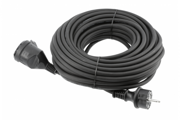 Przedłużacz w izolacji gumowej 20 m - HT1E701 - HOGERT