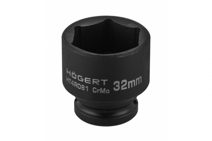 Nasadka udarowa 1/2",  32mm, CrMo, krótka - HT4R081 - HOGERT