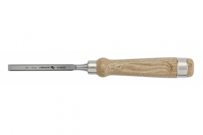 Dłuto 10 mm, drewniana rękojeść - HT3B842 - HOGERT