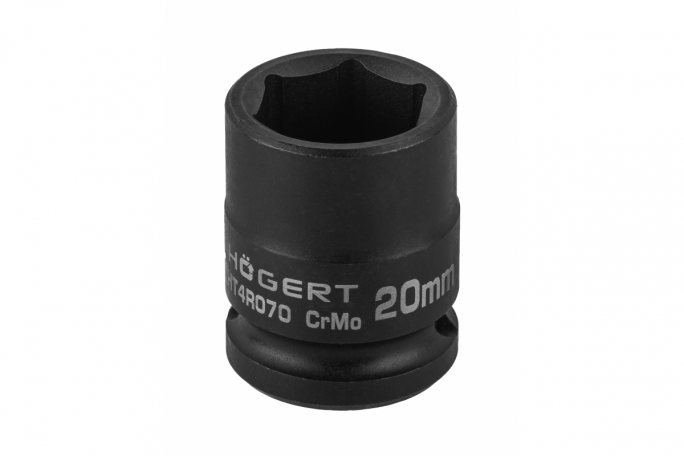 Nasadka udarowa 1/2",  20mm, CrMo, krótka - HT4R070 - HOGERT
