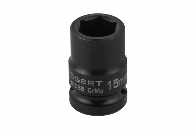 Nasadka udarowa 1/2",  15mm, CrMo, krótka - HT4R065 - HOGERT