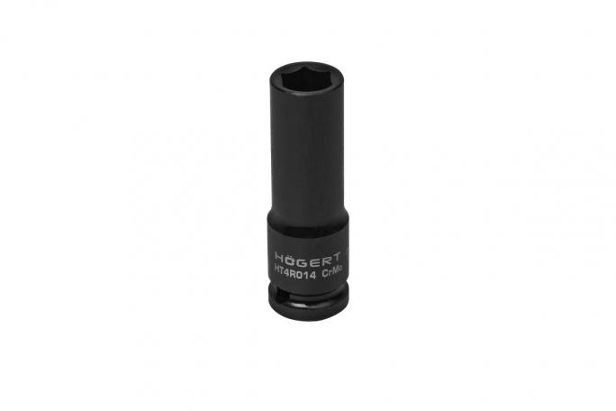 Nasadka udarowa 1/2", 14 mm, CrMo, długa - HT4R014 - HOGERT