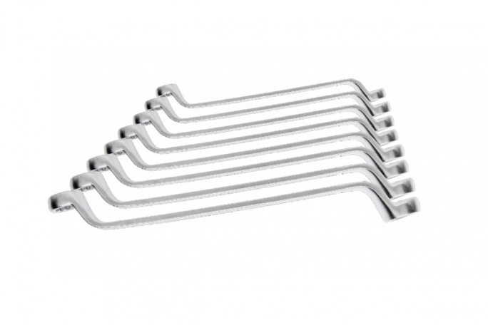 Zestaw kluczy oczkowych 8 szt., CrV, 6-22 mm, DIN 838 - HT1W598 - HOGERT