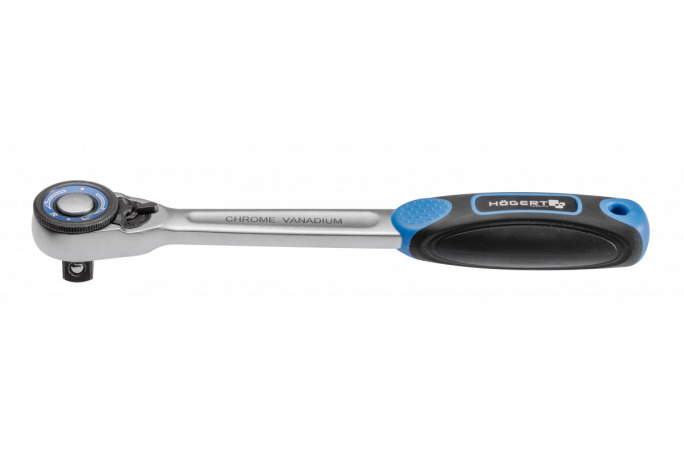 Grzechotka prosta 1/2", 72 zęby, CrMo - HT1R302 - HOGERT