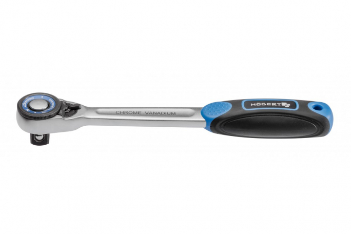 Grzechotka prosta 1/4", 72 zęby, CrMo - HT1R304 - HOGERT