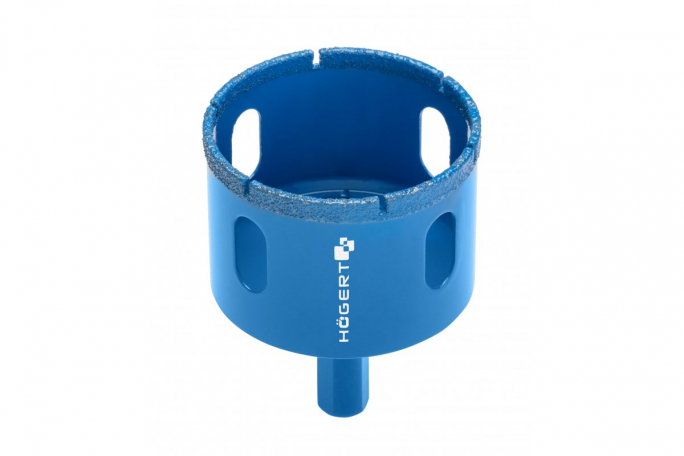 Otwornica diamentowa 73 mm, uchwyt do wiertarki - HT7D373 - HOGERT