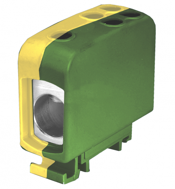 Złączka szynowa gwintowa AL/CU ZGG1x70/4x16z-g żółto-zielony - 84704009 - SIMET