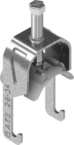 Uchwyt kablowy zaczepowy z plastikową łuską UKZP1/40-46  - 425871 - BAKS