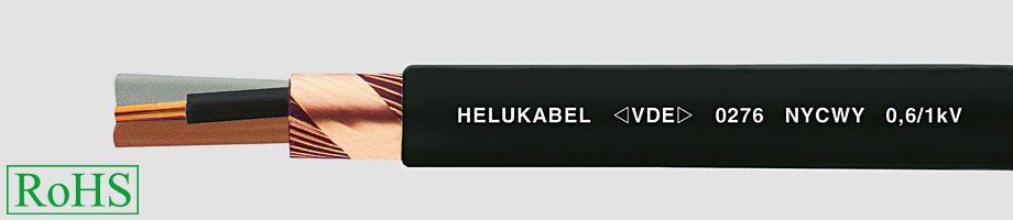 NYCWY 3x25/16 0,6/1kV KABEL ZIEMNY Z ŻYŁĄ KONCENTRYCZNĄ - 32265 - KP HELUKABEL