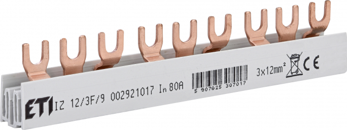 Izolowana szyna zbiorcza IZ12/3F/9 - 002921017 - ETI
