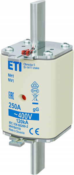 WKŁADKA TOPIKOWA NH - ZWŁOCZNA / KOMBI NH1 GG 250A/400V - 004184119 - ETI