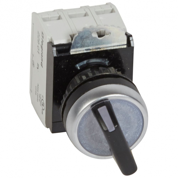 OSMOZ KOMPLET Z PODŚW.-MANETKA CZERW. 24V 2 POZYCJE STABILNE + UCHWYT 1NO+1NC - 023763 - LEGRAND