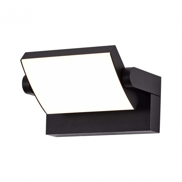 17W Lampa ścienna LED / Barwa:4000K / Obudowa: Czarna / Kwadratowa - 2937 - V-TAC