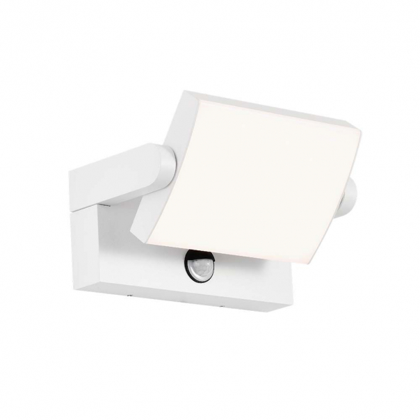 17W Lampa ścienna LED z czujnikiem ruchu / Barwa:3000K / Obudowa: Biała / Kwadratowa - 2938 - V-TAC