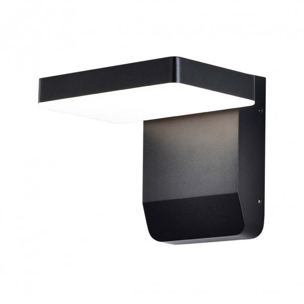 17W Lampa ścienna LED / Barwa:4000K / Obudowa: Czarna / Kwadratowa - 2945 - V-TAC