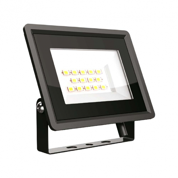 10W Naświetlacz LED / Seria: F-Class / Barwa:4000K / Obudowa: Czarna - 6728 - V-TAC