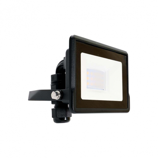 10W Naświetlacz LED SMD z mufą kablową / Chip SAMSUNG / Barwa:6500K / Obudowa: Czarna - 20306 - V-TAC