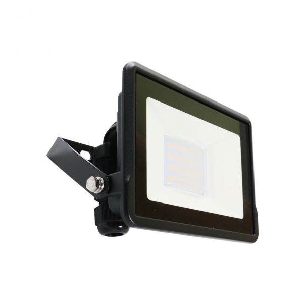20W Naświetlacz LED SMD z mufą kablową / Chip SAMSUNG / Barwa:3000K / Obudowa: Czarna - 20307 - V-TAC