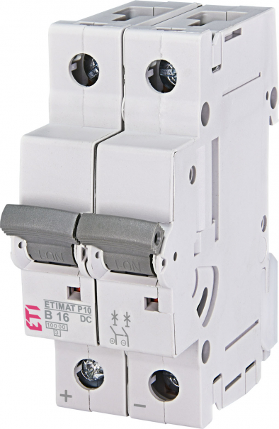 WYŁĄCZNIK NADPRĄDOWY DC ETIMAT P10-DC 2P B16 - 261620104 - ETI