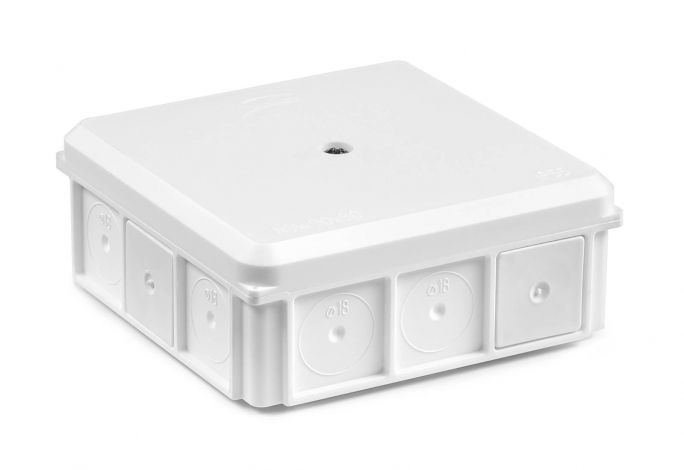 PUSZKA NATYNK NSW90X90 Z DŁAWNICAMI Z WKRĘTEM BIAŁA IP55  - 35418706 - SIMET