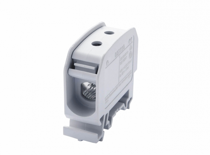ZŁĄCZKA SZYNOWA GWINTOWA STB 16 AL/CU 87110 SIMBLOCK SZARY: ILOŚĆ BIEGUNÓW:1; PRZEKRÓJ:2x16mm2  - 81000002 - SIMET