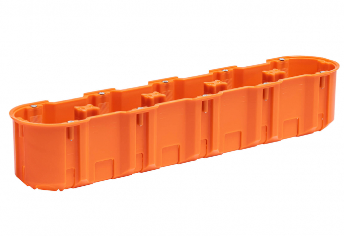 M5x60DF pomarańczowy_Puszka podtynkowa pięciopolowa 5x60mm, głęboka, MultiwallSlim - 33416008 - SIMET
