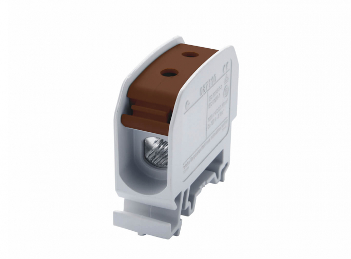 ZŁĄCZKA SZYNOWA GWINTOWA STB 16 AL/CU 87110 SIMBLOCK BRĄZOWY - 81000015 - SIMET