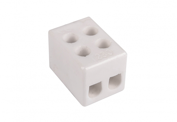 ZŁĄCZKA GWINTOWA PORCELANOWA CPO 2-2.5  2,5MM2 2 TORY BIAŁY ZAMIENNIK 44232516 - 80016516 - SIMET