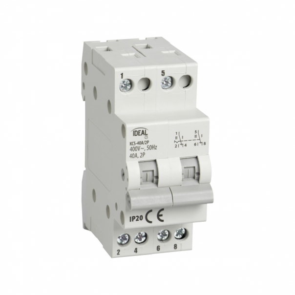 Przełącznik instalacyjny KCS-40A/2P      - 23256 - KANLUX